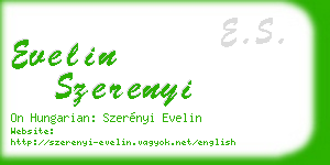 evelin szerenyi business card
